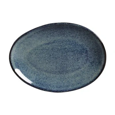 Porto Brasil Denim Commercial Dishwasher Safe 8.86'' Stoneware Salad Or Dessert Plate , Set Of 6 In Blue