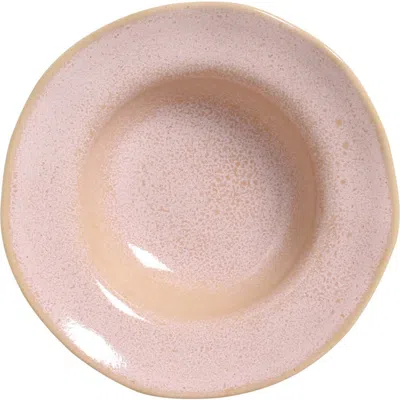 Porto Brasil Dessert/deep Rim Plate Set Of 4 In Pink