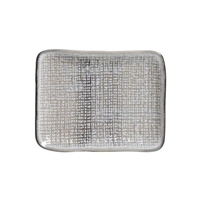 Porto Brasil Dust Commercial Dishwasher Safe 7.08'' Stoneware Sushi Plate , Set Of 4 In Gray