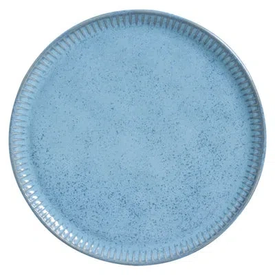 Porto Brasil Linhas Breeze Commercial Dishwasher Safe 10.8'' Stoneware Dinner Plate , Set Of 6 In Blue