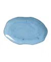 Porto Brasil Medium Shallow 11" Oval Platters, Set Of 4 In Breeze