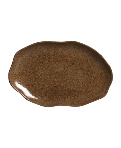 Porto Brasil Medium Shallow 11" Oval Platters, Set Of 4 In Dijon