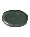 Porto Brasil Medium Shallow 11" Oval Platters, Set Of 4 In Green
