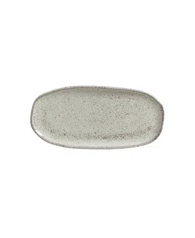 Porto Brasil Medium Shallow 9" Oval Platters, Set Of 4 In Gray