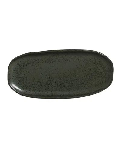 Porto Brasil Medium Shallow 9" Oval Platters, Set Of 4 In Green