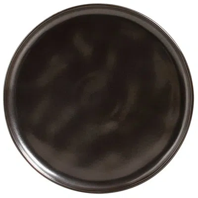 Porto Brasil Metallica Commercial Dishwasher Safe 11.42'' Stoneware Dinner Plate , Set Of 6 In Silver