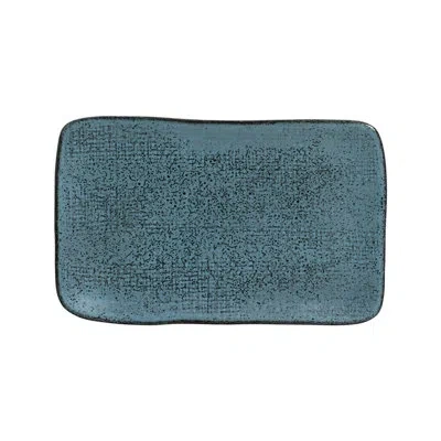 Porto Brasil Night Sky Commercial Dishwasher Safe 10.63'' Stoneware Sushi Plate , Set Of 4 In Blue