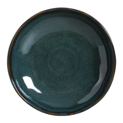 Porto Brasil Oceano Commercial Dishwasher Safe 9.84'' Stoneware Salad Or Dessert Plate , Set Of 6 In Green