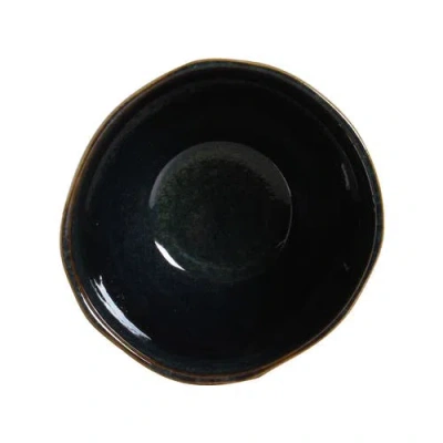 Porto Brasil Organic Soup/dessert Bowl Set Of 6 In Black