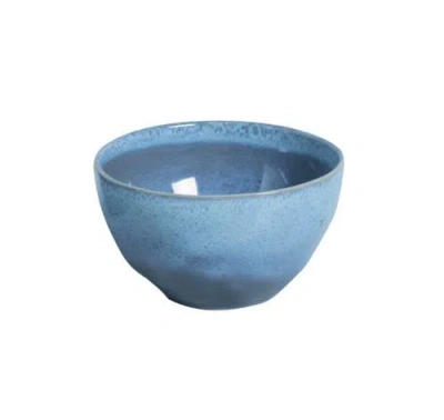 Porto Brasil Organic Soup/dessert Bowl Set Of 6 In Blue