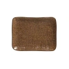 Porto Brasil Rectangular Platter Juta Set Of 4 In Brown