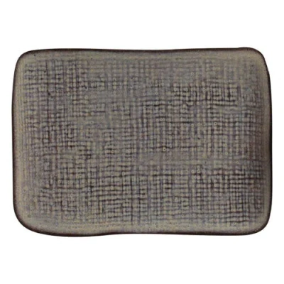 Porto Brasil Rectangular Platter Juta Set Of 4 In Black