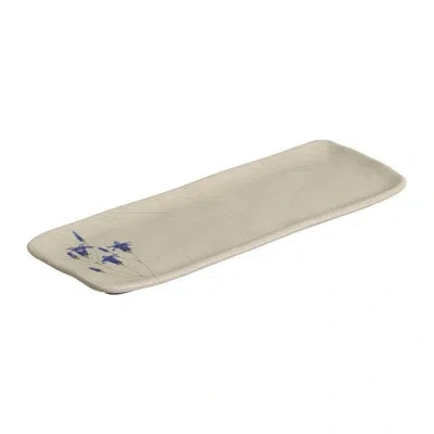 Porto Brasil Rectangular Platter Medium 12.99 X 5.12" Campestre In Ivory