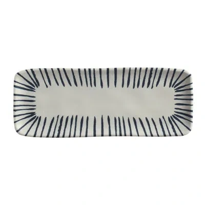 Porto Brasil Rectangular Platter Medium 12.99 X 5.12" Elemento In Ivory