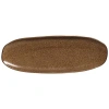 Porto Brasil Shallow Organic Oval Platter Large Set Of 4 In Brown