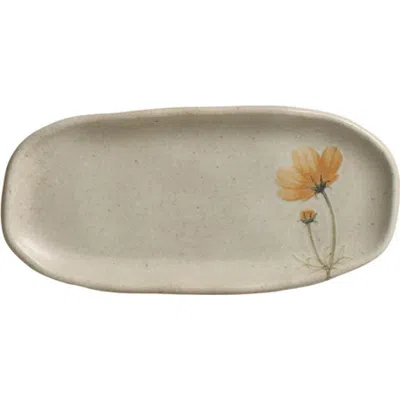 Porto Brasil Shallow Organic Oval Platter Mini Set Of 4 In Green
