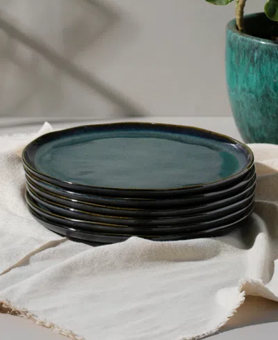 Porto Brasil Stoneware Buffer Dinner Plates, Set Of 6 In Breeze