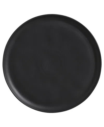 Porto Brasil Stoneware Buffer Dinner Plates, Set Of 6 In Matte Black