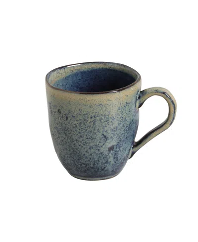 Porto Brasil Stoneware Coffee Mugs, Set Of 4 In Denim