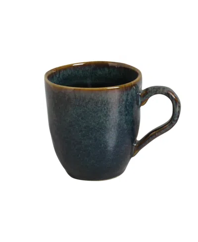 Porto Brasil Stoneware Coffee Mugs, Set Of 4 In Oceano