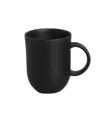 Porto Brasil Stoneware Coup Mugs, Set Of 4 In Matte Black