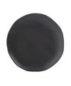Porto Brasil Stoneware Dinner Plates, Set Of 6 In Matte Black