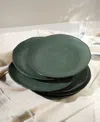 Porto Brasil Stoneware Dinner Plates, Set Of 6 In Green