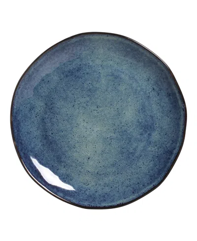 Porto Brasil Stoneware Dinner Plates, Set Of 6 In Denim