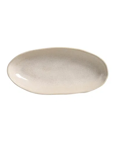 Porto Brasil Stoneware Large Deep Oval Platters, Set Of 4 In Latte