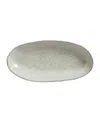 Porto Brasil Stoneware Large Deep Oval Platters, Set Of 4 In Gray
