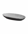 Porto Brasil Stoneware Large Deep Oval Platters, Set Of 4 In Gray
