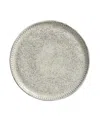 Porto Brasil Stoneware Linhas Dessert Plates, Set Of 6 In Gray