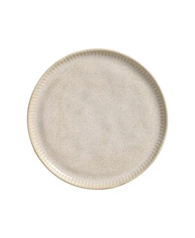 Porto Brasil Stoneware Linhas Dessert Plates, Set Of 6 In Latte