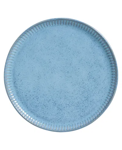 Porto Brasil Stoneware Linhas Dinner Plates, Set Of 6 In Breeze