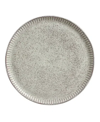 Porto Brasil Stoneware Linhas Dinner Plates, Set Of 6 In Gray