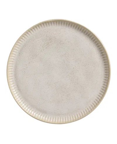 Porto Brasil Stoneware Linhas Dinner Plates, Set Of 6 In Latte