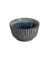Porto Brasil Stoneware Linhas Ramekins, Set Of 6 In Denim