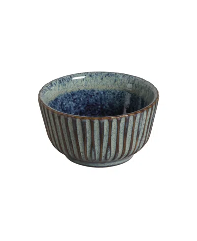 Porto Brasil Stoneware Linhas Ramekins, Set Of 6 In Denim