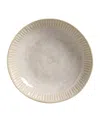 Porto Brasil Stoneware Linhas Salad Bowls, Set Of 6 In Latte