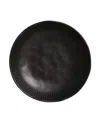 Porto Brasil Stoneware Linhas Salad Bowls, Set Of 6 In Matte Black