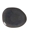 Porto Brasil Stoneware Oval Dinner Plates, Set Of 6 In Blue