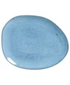 Porto Brasil Stoneware Oval Dinner Plates, Set Of 6 In Breeze