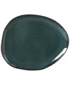 Porto Brasil Stoneware Oval Dinner Plates, Set Of 6 In Oceano