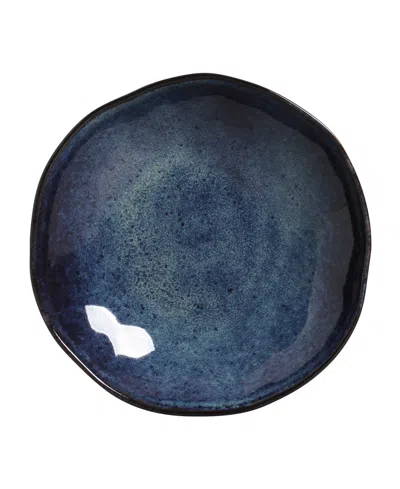 Porto Brasil Stoneware Salad Bowls, Set Of 6 In Denim