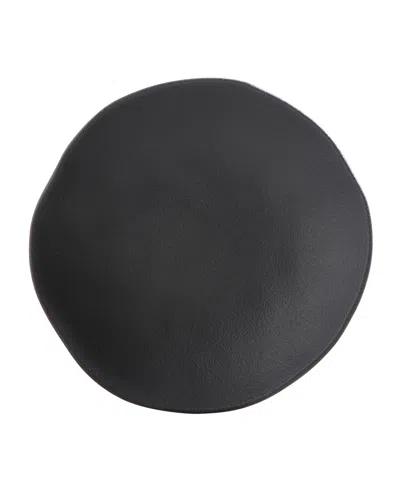Porto Brasil Stoneware Salad Bowls, Set Of 6 In Matte Black