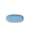 Porto Brasil Stoneware Shallow Oval Platters, Set Of 4 In Breeze