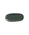Porto Brasil Stoneware Shallow Oval Platters, Set Of 4 In Green