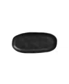 Porto Brasil Stoneware Shallow Oval Platters, Set Of 4 In Matte Black