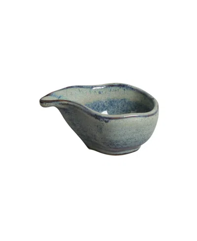 Porto Brasil Stoneware Teardrops, Set Of 6 In Blue