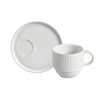 Porto Brasil Tea Cup Set Of 6 In White